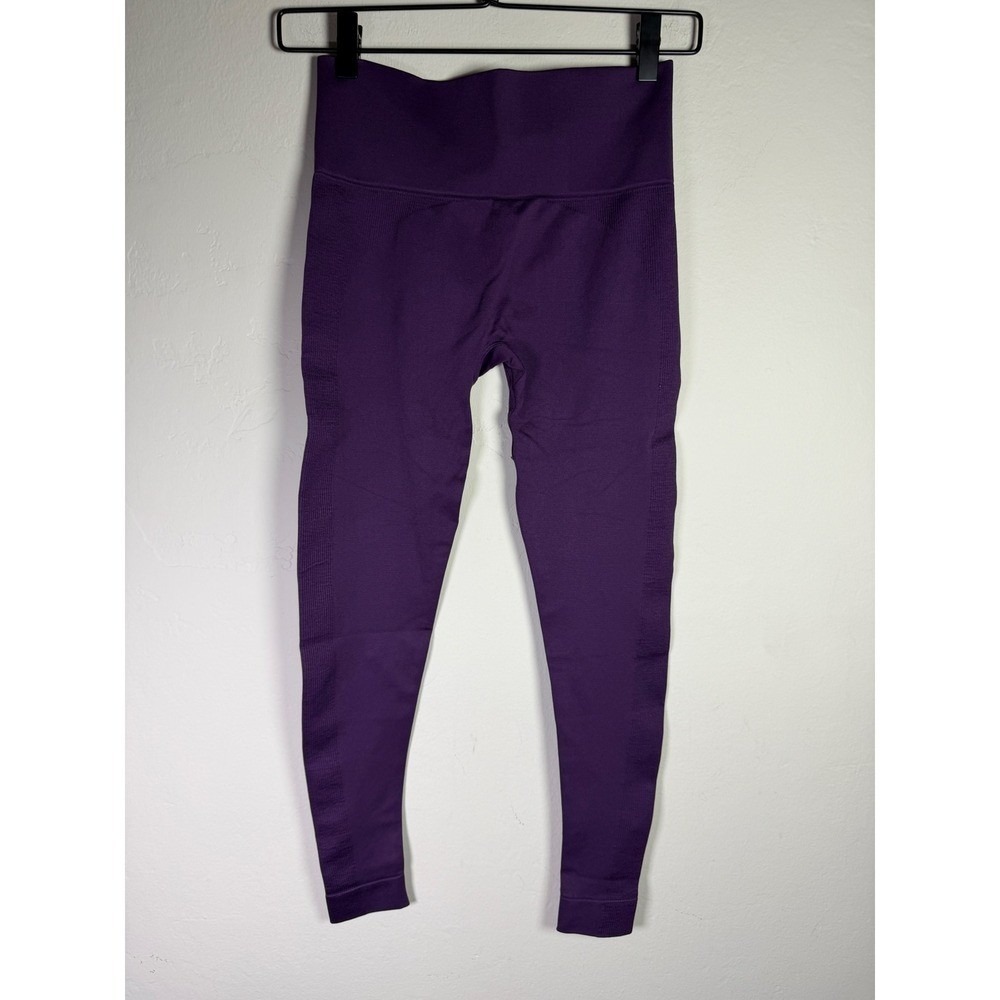 SET ACTIVE Seamless High Waist Leggings Purple Size M Workout Athleisure